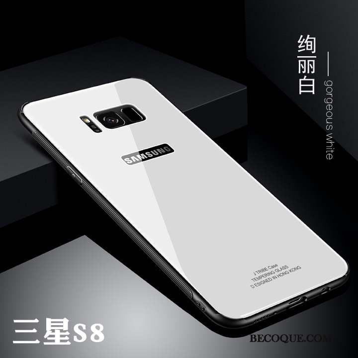 Samsung Galaxy S8 Miroir Protection Nouveau Coque De Téléphone Rose Silicone