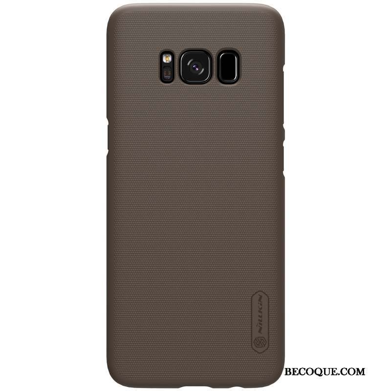 Samsung Galaxy S8+ Multicolore Délavé En Daim Noir Protection Coque De Téléphone