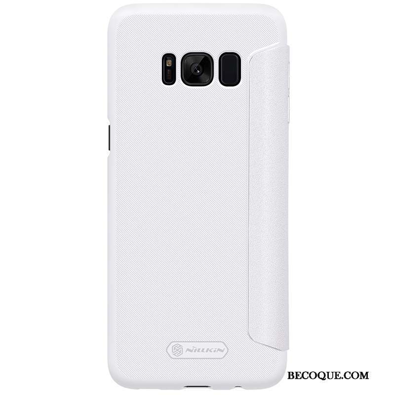 Samsung Galaxy S8+ Or Rouge Étui En Cuir Coque De Téléphone Housse Protection