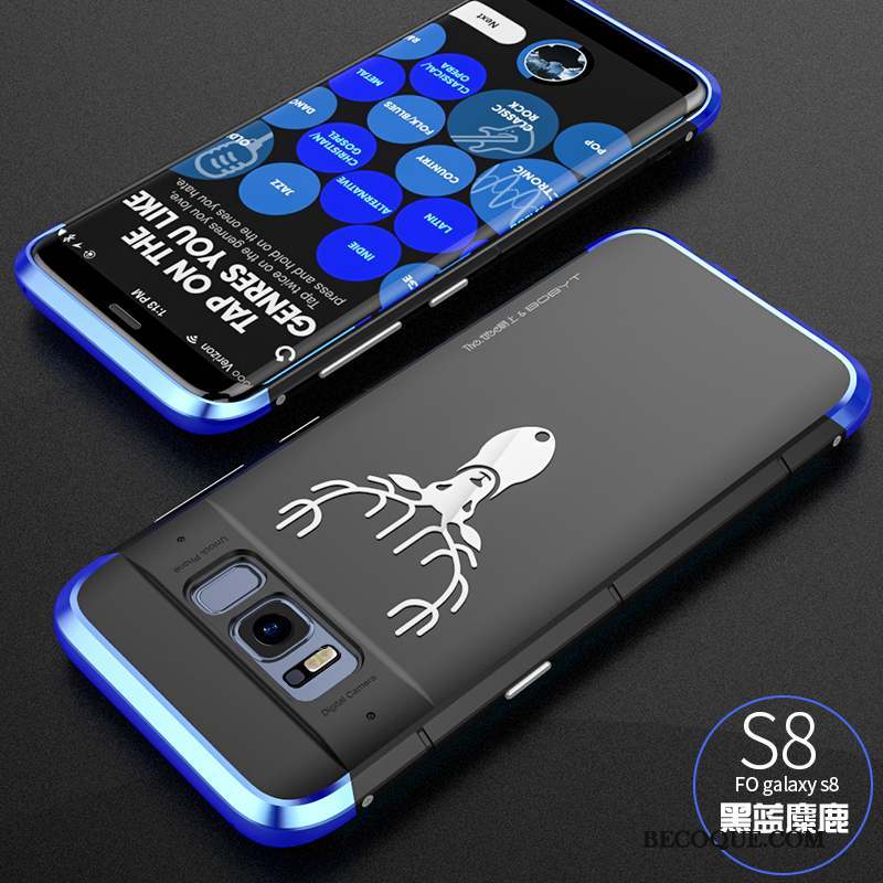 Samsung Galaxy S8 Personnalité Créatif Coque De Téléphone Bleu Marque De Tendance Tout Compris