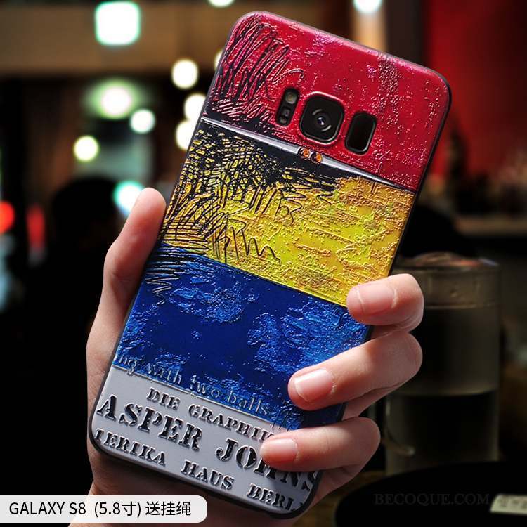 Samsung Galaxy S8 Personnalité Tendance Silicone Incassable Tout Compris Coque De Téléphone