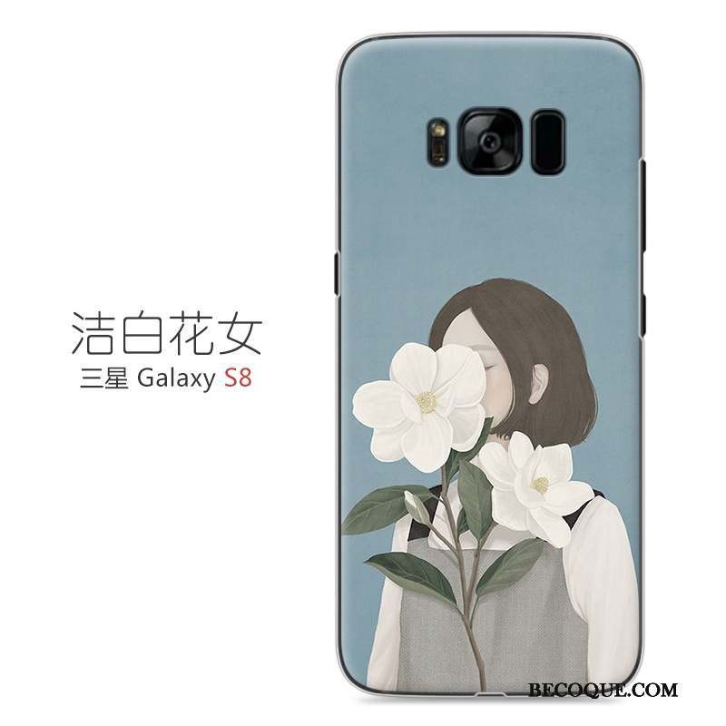 Samsung Galaxy S8 Protection Difficile Rose Coque Étui Art