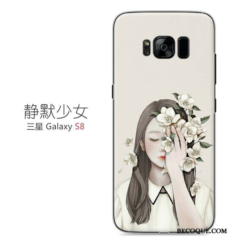 Samsung Galaxy S8 Protection Difficile Rose Coque Étui Art