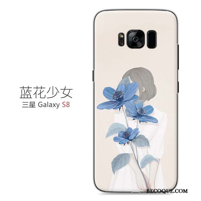 Samsung Galaxy S8 Protection Difficile Rose Coque Étui Art