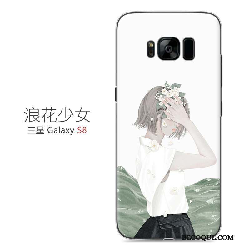 Samsung Galaxy S8 Protection Difficile Rose Coque Étui Art