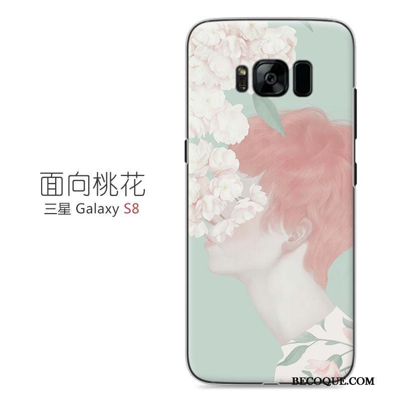 Samsung Galaxy S8 Protection Difficile Rose Coque Étui Art