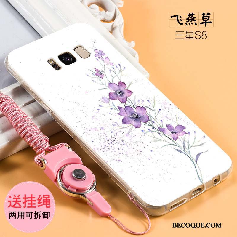 Samsung Galaxy S8+ Protection Violet Étui Coque De Téléphone Silicone Tendance