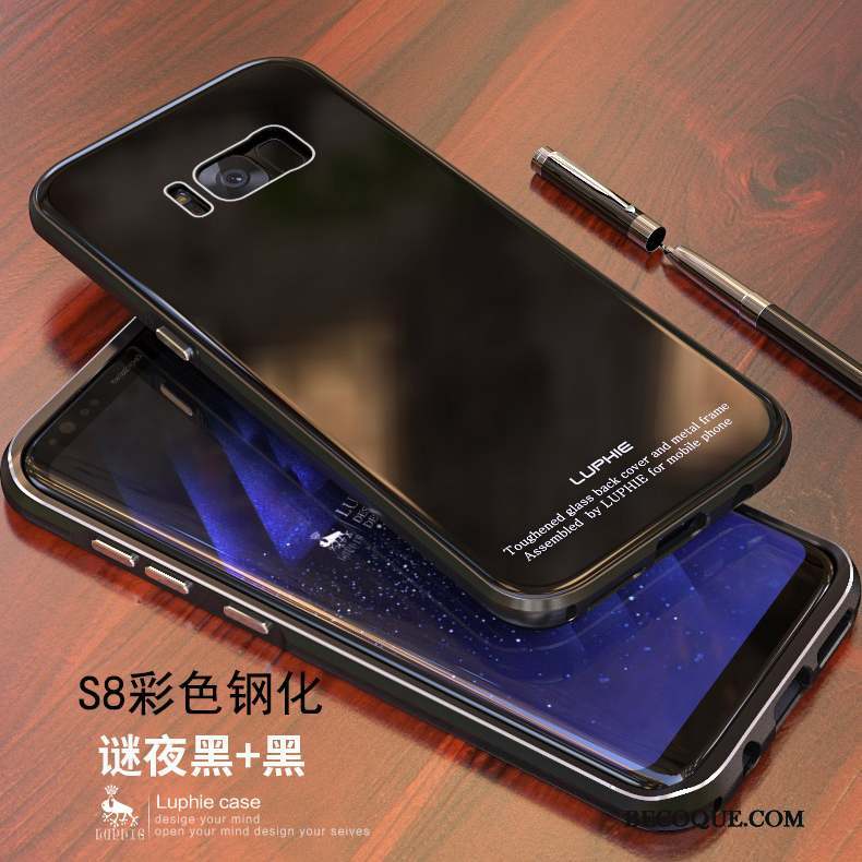 Samsung Galaxy S8 Protection Étui Or Border Coque De Téléphone Métal