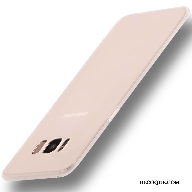 Samsung Galaxy S8 Protection Étui Rouge Coque De Téléphone Délavé En Daim Très Mince