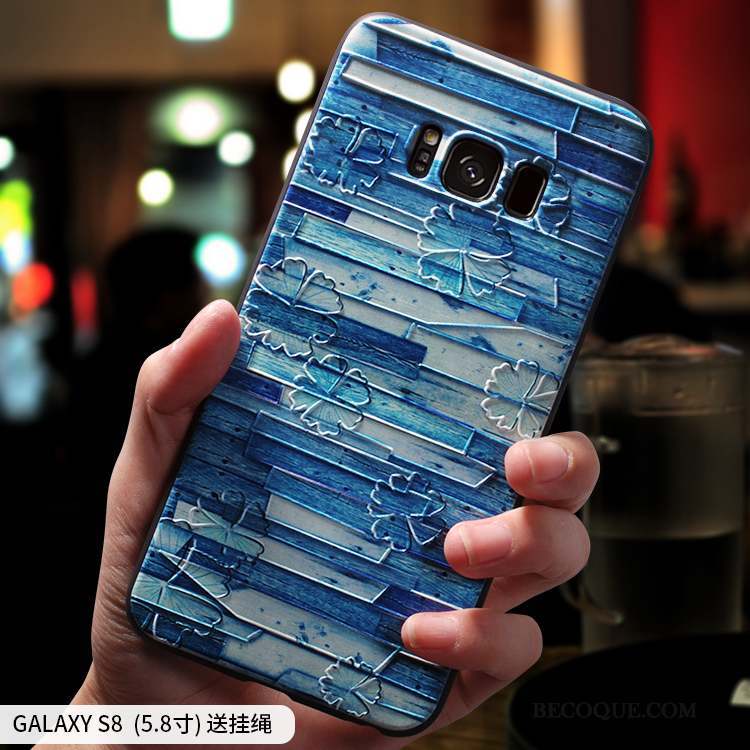 Samsung Galaxy S8 Rose Créatif Tout Compris Coque De Téléphone Incassable Silicone
