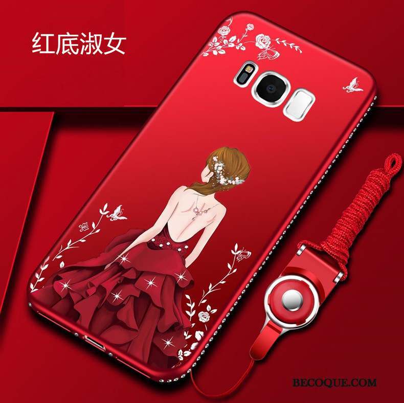 Samsung Galaxy S8 Strass Coque De Téléphone Dessin Animé Protection Étui Tout Compris