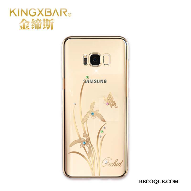 Samsung Galaxy S8+ Strass Coque De Téléphone Étui Protection Transparent Très Mince