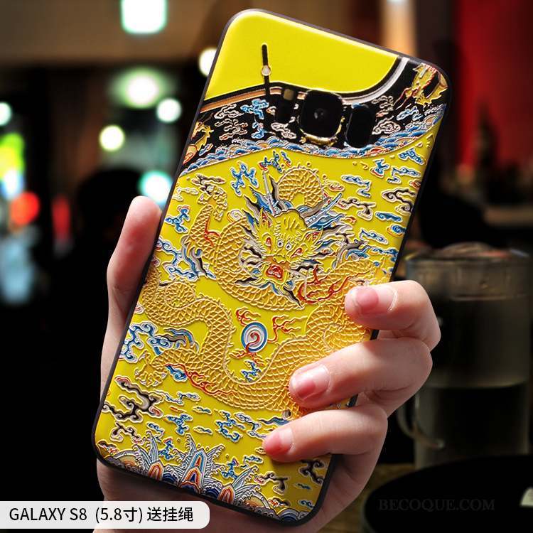 Samsung Galaxy S8 Tendance Amoureux Incassable Coque De Téléphone Rouge Fluide Doux
