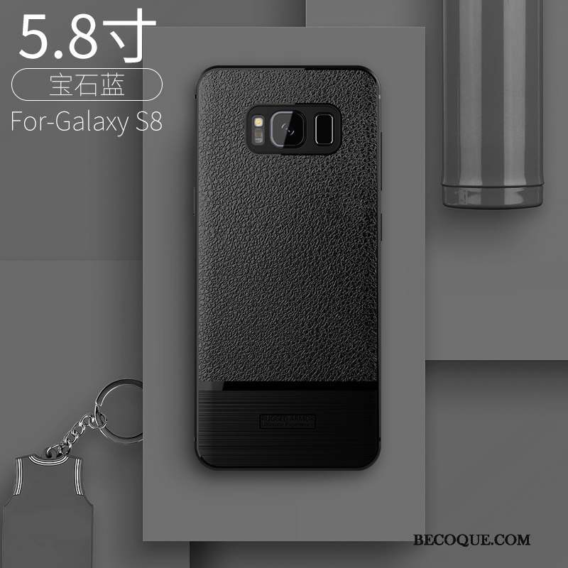 Samsung Galaxy S8 Tendance Incassable Créatif Étui Coque De Téléphone Noir