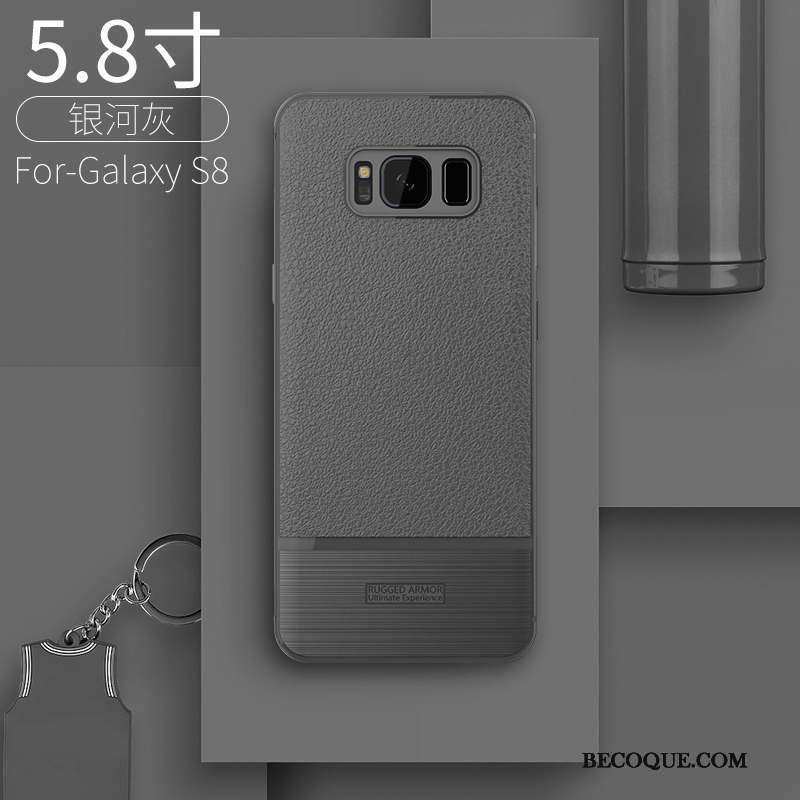 Samsung Galaxy S8 Tendance Incassable Créatif Étui Coque De Téléphone Noir