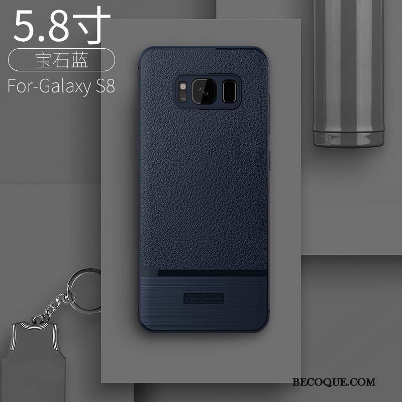 Samsung Galaxy S8 Tendance Incassable Créatif Étui Coque De Téléphone Noir