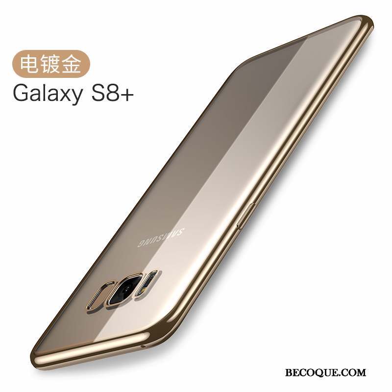 Samsung Galaxy S8+ Tendance Très Mince Silicone Fluide Doux Coque De Téléphone Placage