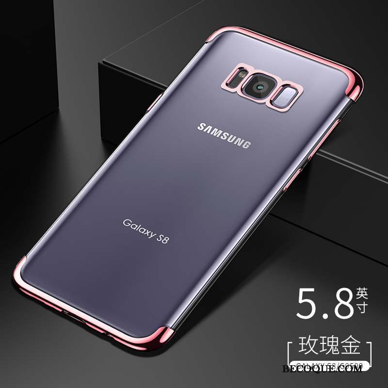 Samsung Galaxy S8 Tout Compris Incassable Créatif Coque De Téléphone Argent Silicone