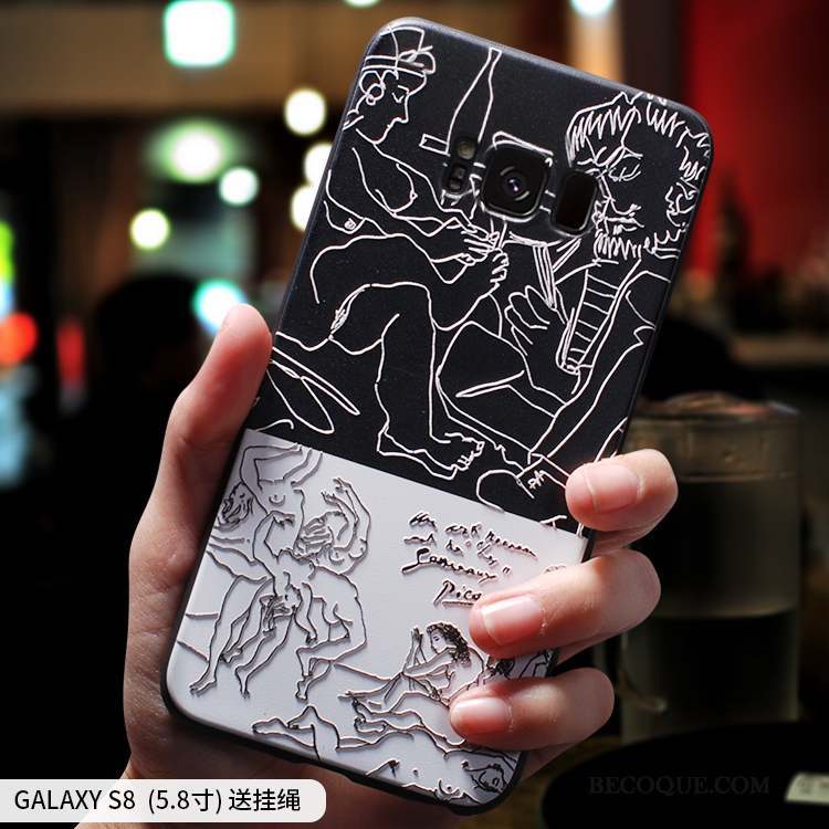 Samsung Galaxy S8 Tout Compris Personnalité Fluide Doux Coque De Téléphone Incassable Très Mince