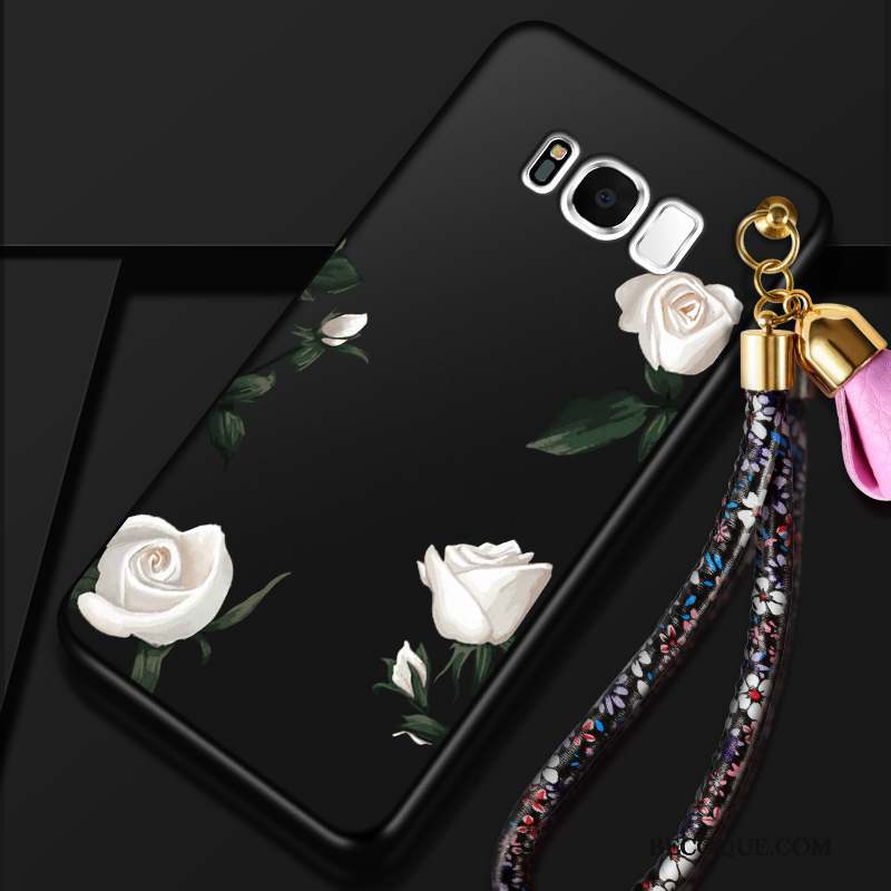Samsung Galaxy S8 Tout Compris Protection Coque De Téléphone Étui Délavé En Daim Noir