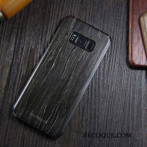 Samsung Galaxy S8 Très Mince Bois Massif Étui Coque De Téléphone Marque De Tendance Protection