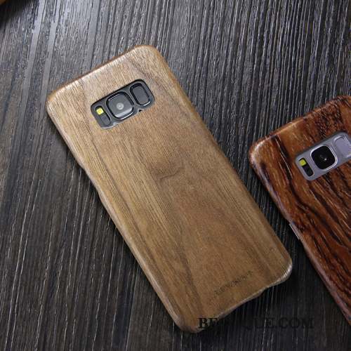 Samsung Galaxy S8 Très Mince Bois Massif Étui Coque De Téléphone Marque De Tendance Protection