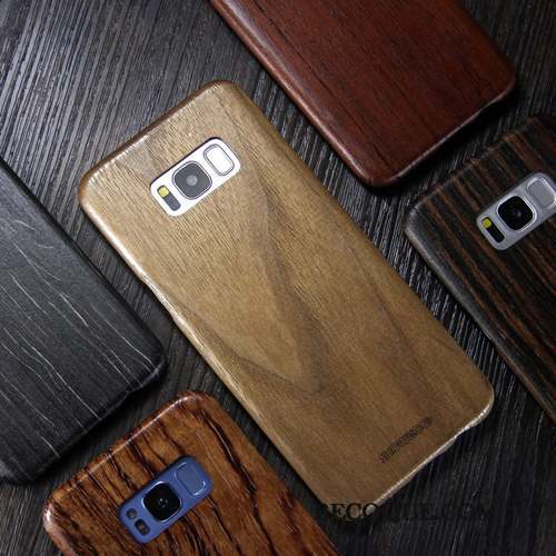 Samsung Galaxy S8 Très Mince Bois Massif Étui Coque De Téléphone Marque De Tendance Protection