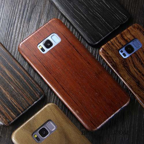Samsung Galaxy S8 Très Mince Bois Massif Étui Coque De Téléphone Marque De Tendance Protection