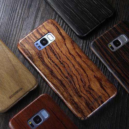 Samsung Galaxy S8 Très Mince Bois Massif Étui Coque De Téléphone Marque De Tendance Protection