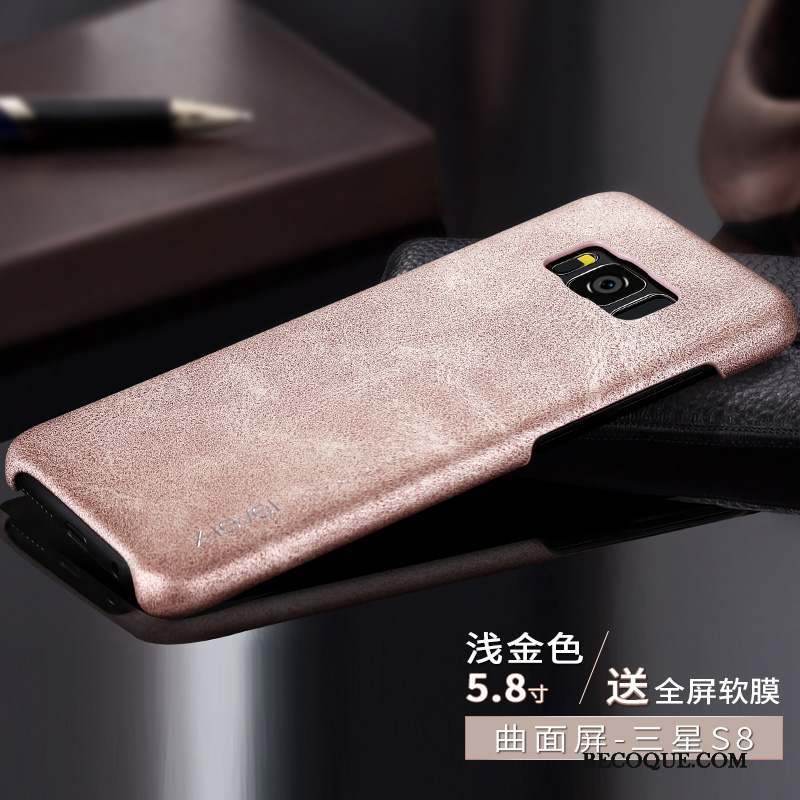 Samsung Galaxy S8 Étui En Cuir Coque De Téléphone Protection Incassable Très Mince Nouveau