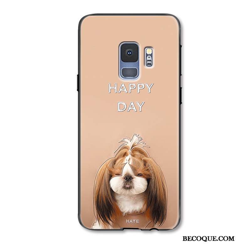 Samsung Galaxy S9+ Charmant Rouge Étui Dessin Animé Coque De Téléphone Peinture