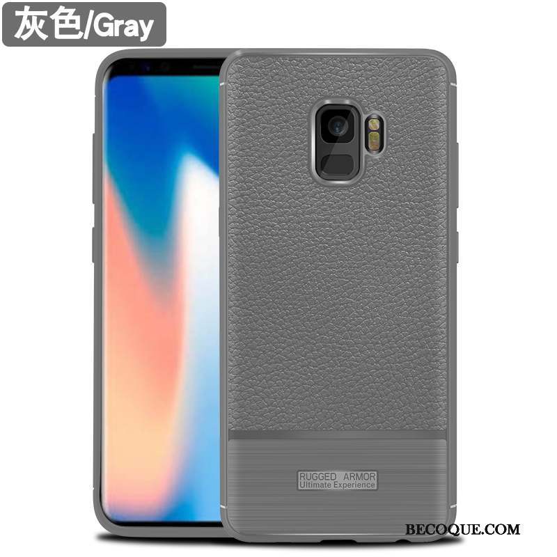 Samsung Galaxy S9 Coque De Téléphone Bleu Protection Incassable Fluide Doux Étui