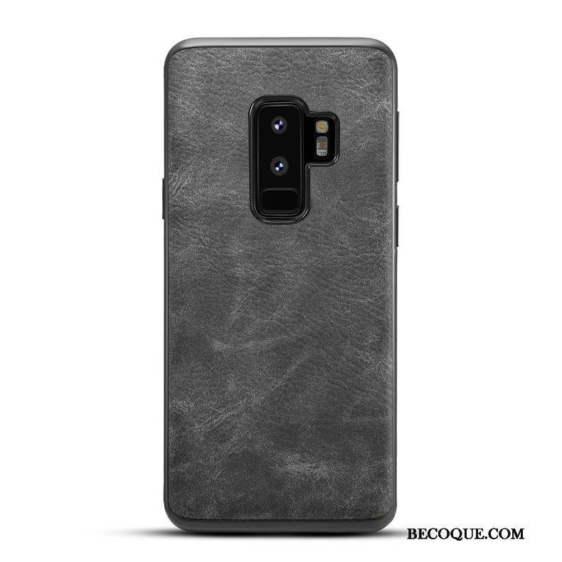 Samsung Galaxy S9+ Coque De Téléphone Cuir Tout Compris Jaune Modèle Fleurie Étui