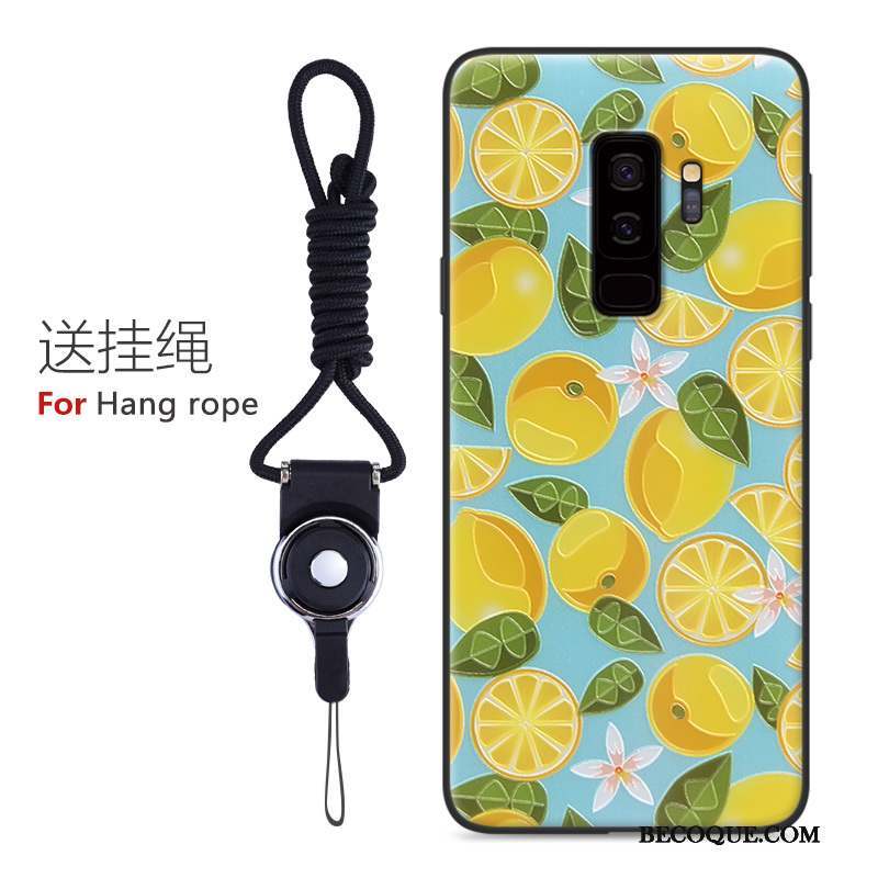 Samsung Galaxy S9 Coque De Téléphone Dessin Animé Étui Peinture Jaune Protection