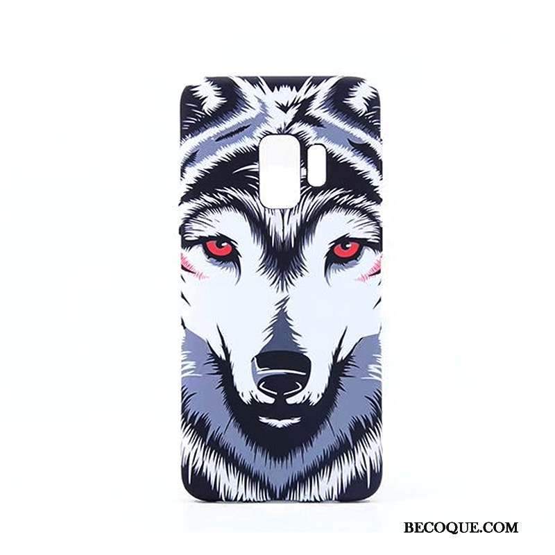 Samsung Galaxy S9 Coque De Téléphone Difficile Dessin Animé Bleu Lumineuses Étui