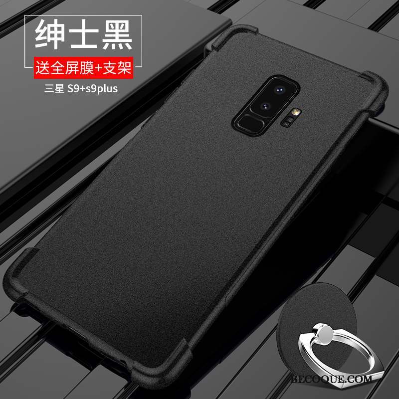 Samsung Galaxy S9+ Coque De Téléphone Fluide Doux Tout Compris Silicone Incassable Délavé En Daim