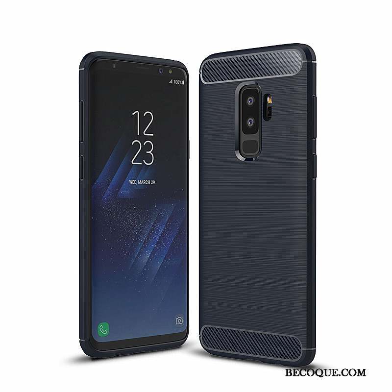 Samsung Galaxy S9+ Coque De Téléphone Incassable Fibre Silicone Fluide Doux Protection