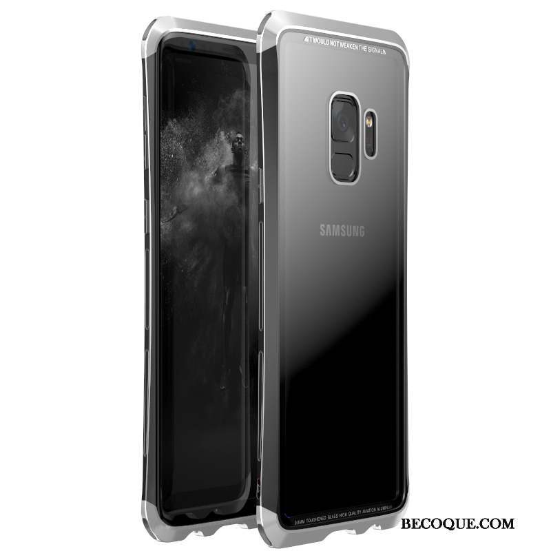 Samsung Galaxy S9 Coque De Téléphone Incassable Or Étui Métal Protection