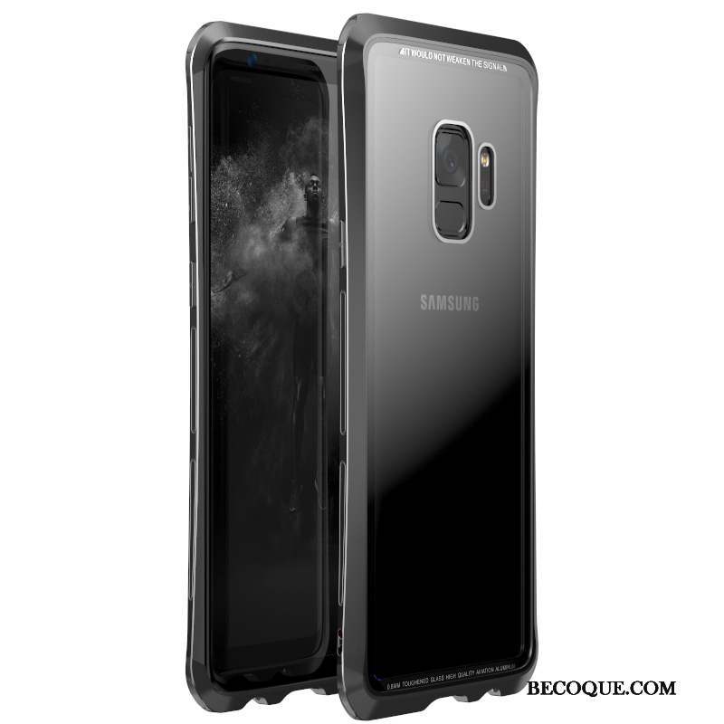 Samsung Galaxy S9 Coque De Téléphone Incassable Or Étui Métal Protection