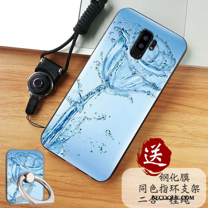 Samsung Galaxy S9+ Coque De Téléphone Protection Fluide Doux Tout Compris Étui Bleu Clair