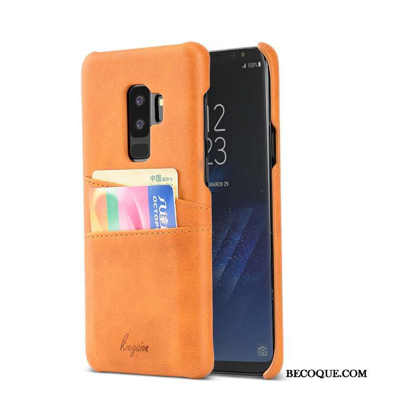 Samsung Galaxy S9+ Coque Incassable Carte Tendance Étui Protection Cuir