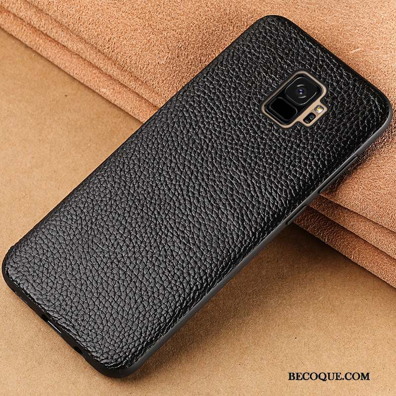 Samsung Galaxy S9+ Coque Incassable Personnalité Tout Compris Marque De Tendance Créatif Étui En Cuir