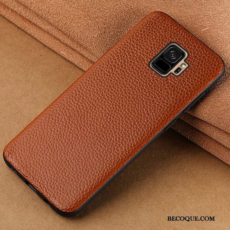 Samsung Galaxy S9+ Coque Incassable Personnalité Tout Compris Marque De Tendance Créatif Étui En Cuir