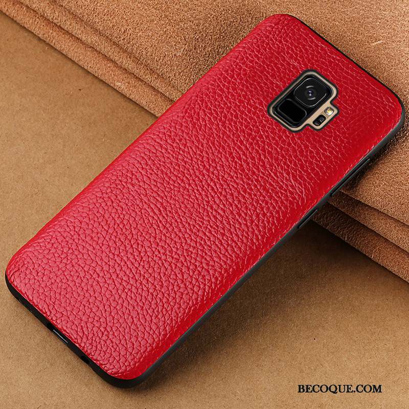 Samsung Galaxy S9+ Coque Incassable Personnalité Tout Compris Marque De Tendance Créatif Étui En Cuir