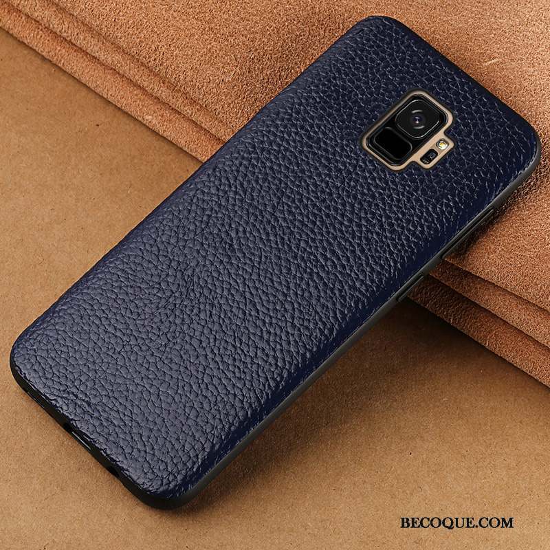 Samsung Galaxy S9+ Coque Incassable Personnalité Tout Compris Marque De Tendance Créatif Étui En Cuir