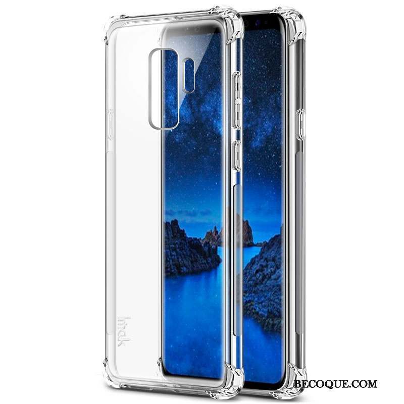 Samsung Galaxy S9+ Coque Incassable Transparent Tout Compris Étui Fluide Doux Protection