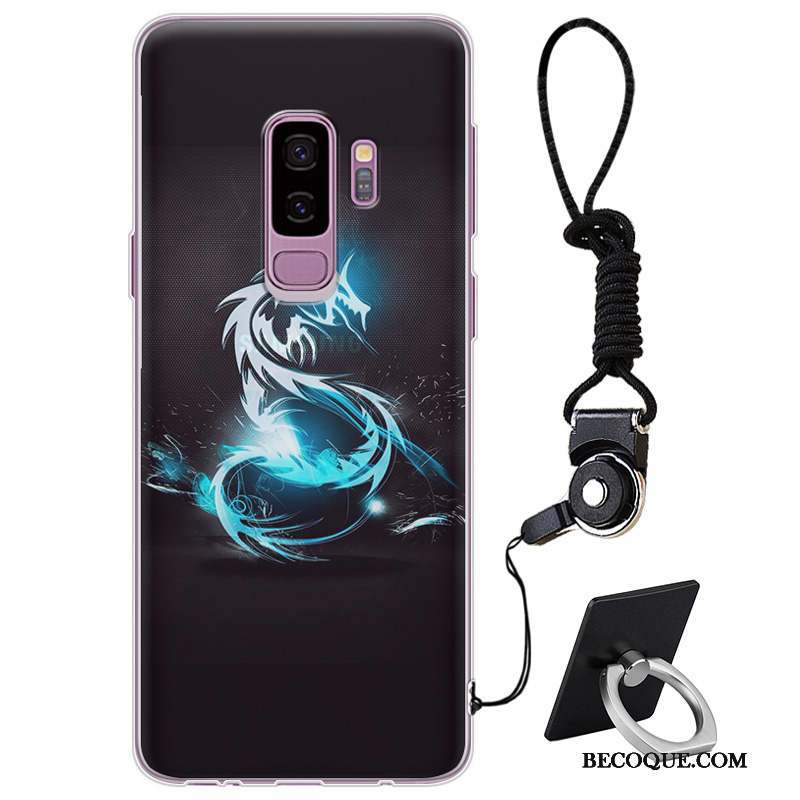 Samsung Galaxy S9+ Coque Personnalité Étui Élégant Silicone Fluide Doux Simple