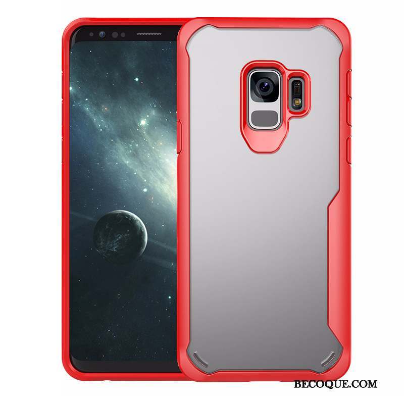 Samsung Galaxy S9+ Coque Protection Tout Compris Gris Business Transparent Fluide Doux