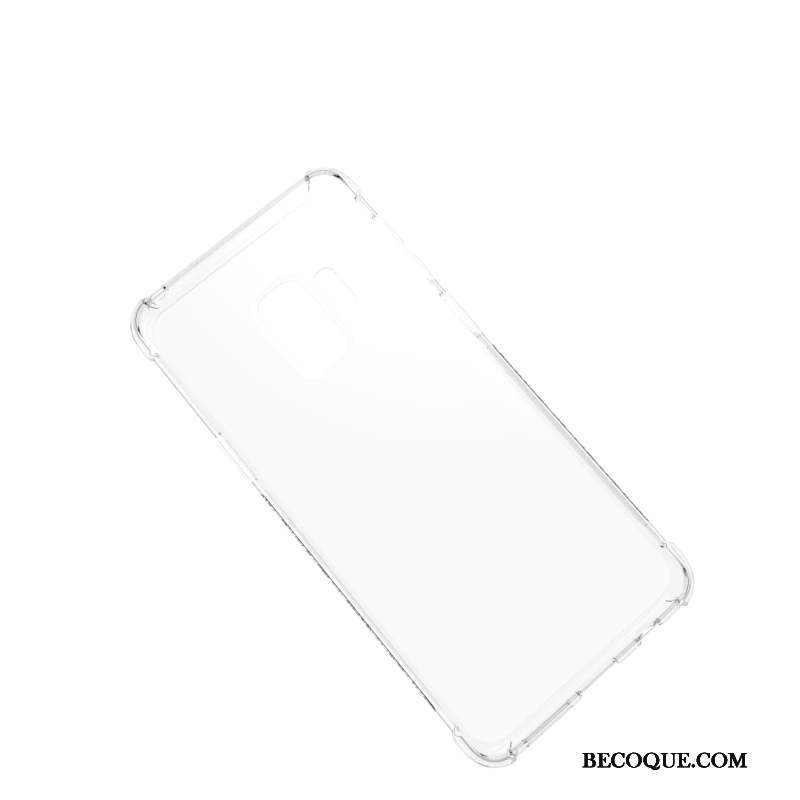 Samsung Galaxy S9 Coque Simple Protection Créatif Rose Incassable Fluide Doux