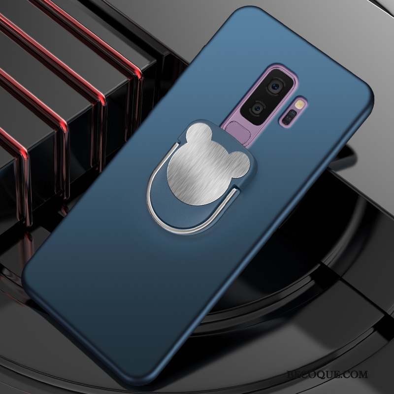 Samsung Galaxy S9+ Coque Tout Compris Business Étui Silicone Tendance Bleu